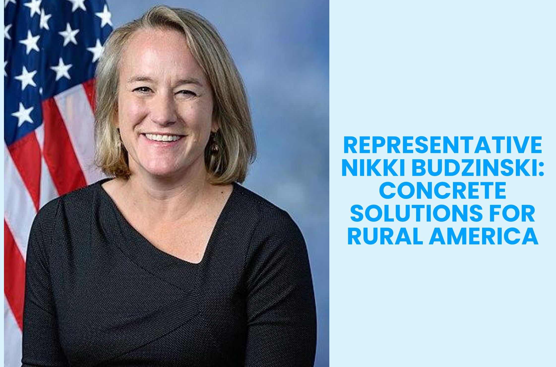 Representative Nikki Budzinski official image with event text